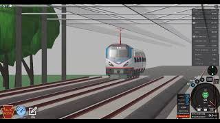 Playing Northeast Corridor Train Simulator in Roblox [upl. by Juna502]