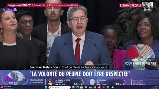 JeanLuc Mélenchon est le 1er Ministre de La France 10072024 [upl. by Emmey]