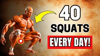 This Is What REALLY HAPPENS TO YOUR BODY if you do 40 SQUATS EVERY DAY [upl. by Campbell]