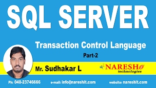 Transaction Control Language in SQL Server Part 2  MSSQL Training [upl. by Rutger]