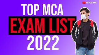 MCA Entrance Exams for 2022 😎🔥 List of MCA Entrance Exams 🔥 [upl. by Birch]