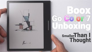 Boox Go Color 7 Unboxing 1st Impressions Comparison [upl. by Johnette]