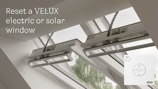 Reset a VELUX electric or solar centrepivot window with a KLI 311 wallswitch [upl. by Etz]