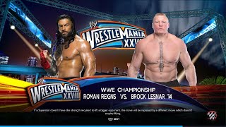 WWE 2K23Roman Reigns vs Brock Lesnar TITLE MATCH [upl. by Chien]