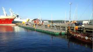 Lerwick Harbour  Shetland Islands  DIM RIV Viking Boat [upl. by Dickenson]