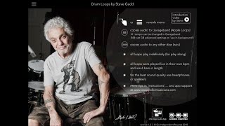 Steve Gadd Drum loops App quot6 TRACKSquot covers amp originals [upl. by Agueda]