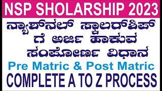 How to Apply for NSP Scholarship Post and Pre Matric [upl. by Ardeahp]