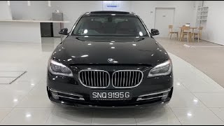 BMW 730LI Sunroof LED NAV HUD 2014 Rear Entertainment SNQ9195G [upl. by Lexy]