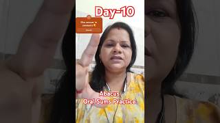 Day10  Abacus Oral sums  Visualization Practice  Abacus for Kids [upl. by Brit]