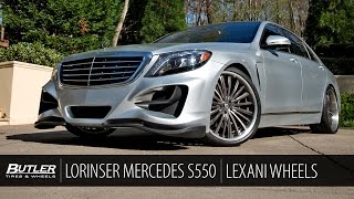 Lorinser Mercedes S550 W222  Lexani Wheels  Butler Tire [upl. by Birk]