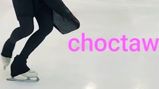 Forward Outside Choctaws figure skating tutorial [upl. by Laniger536]