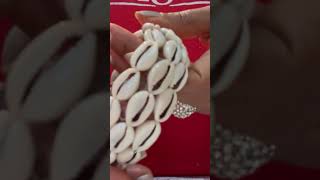 Royal cowrie shell bangle bracelet [upl. by Meir]