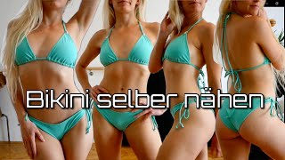 absolutes BasicTutorial für TriangelBikinis  so einfach kann man Bademode selber nähen 👙 [upl. by Stockwell]