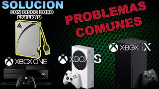 SOLUCION PROBLEMAS COMUNES CON DISCO DURO EXTERNO EN XBOX [upl. by Aihsenat653]