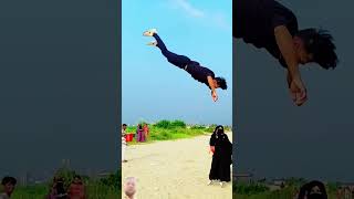 😲 ভাইরাল ডিগবাজি 😲 flip flipstunt stunt fliping backflip flipreaction funny flipper parkour [upl. by Carnahan]