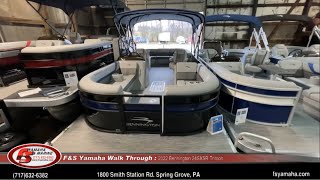 2022 Bennington 24SXSR Tritoon Pontoon Boat w Yamaha outboard fsyamahaandmarine3536 [upl. by Aneer]