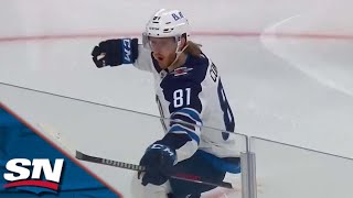 Jets Go BackToBack As Kyle Connor and PierreLuc Dubois Open Scoring vs Golden Knights [upl. by Nata815]