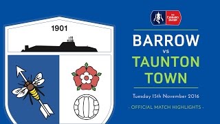 201617 BARROW v Taunton Town [upl. by Ynamreg]