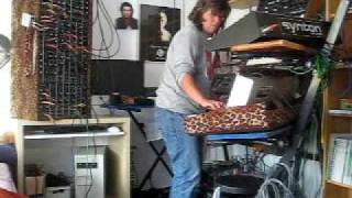 Synthjam with the Synton Syrinx Minimoog Dotcom amp Roland VSynth [upl. by Reiche]