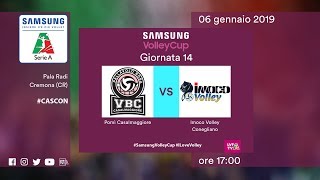 Casalmaggiore  Conegliano  14 Giornata  Speciale  Samsung Volley Cup [upl. by Ahsote]