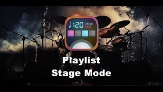 Playlist and Stage mode on Pro Metronome [upl. by Debbie]