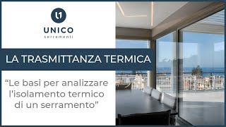 FINESTRE la TRASMITTANZA TERMICA e LISOLAMENTO TERMICO [upl. by Naples]