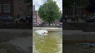 荷蘭鹿特丹市區酷酷的人工衝浪池 荷蘭 旅遊 holland surfing travel rotterdam city shorts [upl. by Yud]