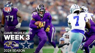 Baltimore Ravens vs Dallas Cowboys  2024 Week 3 Game Highlights [upl. by Sink]