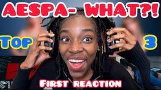 AESPA REACTION  Top 3 Music Videos [upl. by Aicul]