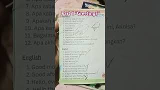 Daily English Part 1 Greetings Sapaan dailyenglish learnenglish education [upl. by Zacks]