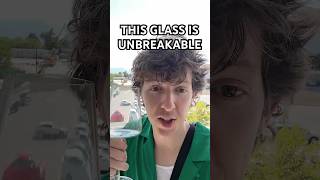 I TRIED BREAKING AN UNBREAKABLE WINE GLASS shorts [upl. by Salokcin401]