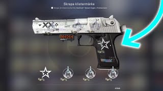 Applied 3 Paris Mongolz Glitter Sticker On a Deagle Printstream [upl. by Thilda]