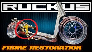 Honda Ruckus GY6 Custom Build Episode 1  secrets to a perfect frame [upl. by Fisa]