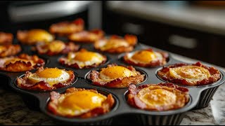 Tasty Keto Bacon and Egg Cups for Busy Mornings [upl. by Tareyn111]