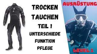 Trocken und Tauchen Der Trockentauchanzug oder Drysuit [upl. by Ennovehc]