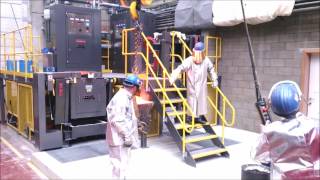 Modular Induction furnace system installation [upl. by Learsiy]