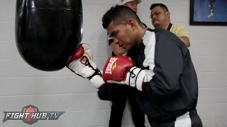 Roman quotChocolatitoquot Gonzalez looking sharp in workout days from his title defense at MSG [upl. by Marrilee667]