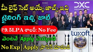 DXC Technology Recruitment 2022  Work From Home Jobs In Telugu  Jobs In HyderabadJobs In Telugu [upl. by Neetsirk]