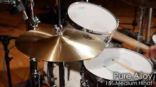 Meinl Cymbals ByzancePure Alloy 15quot Hihat Morph Demo [upl. by Acinorav674]