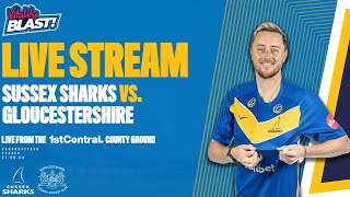 Sussex Sharks vs Gloucestershire Live🔴  T20 Vitality Blast [upl. by Prader]