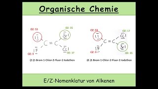 EZNomenklatur von Alkenen organische Chemie  cistransIsomerie 16 [upl. by Eda]