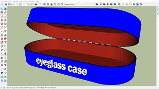 Eyeglass Case  Estuche para Anteojos  sketchup viralvideo oftamology glasses cases [upl. by Ahsenhoj]