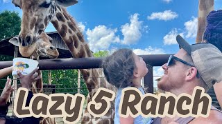 Lazy 5 Ranch  Mooresville NC Animal Safari Travel Vlog [upl. by Leno709]