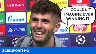 Christian Pulisic Interview After Winning the Champions League with Chelsea  CBS Sports HQ [upl. by Annoyik844]