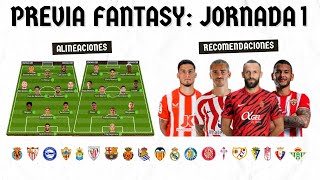 ✅ ANÁLISIS FANTASY DE LA JORNADA 1 ALINEACIONES Y RECOMENDACIONES DE CADA PARTIDO  BIWENGER [upl. by Peale]