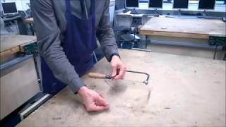 How to replace a coping saw blade [upl. by Orms]