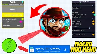 Agario Macro New Full Control Mod Menu with Xelahot Zoom  LagFree iOSAndroid [upl. by Moshe231]