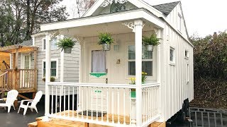 Beautiful Modern The White Cottage Tiny House  Lovely Tiny House [upl. by Stranger]