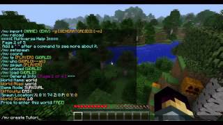 Minecraft Multiverse Core  Multiplayer Plugin Tutorial [upl. by Einobe808]