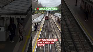 Central line train from North Acton Station london viral viralshorts train viralvideos [upl. by Eirahs372]